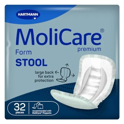Imagen de MoliCare Taburete Premium Form unisex, especialmente diseñado para incontinencia fecal, ser utilizado con fijadores MoliCare, paquete de 32