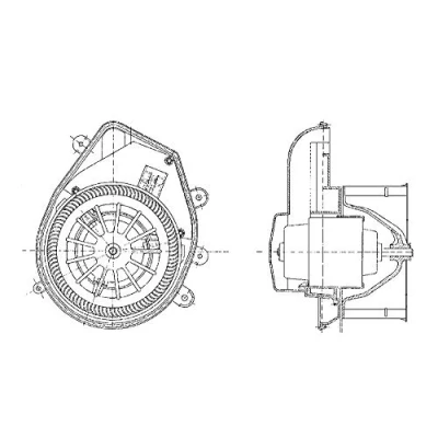 Imagen de MAHLE ORIGINAL AB 54 000P Ventilador de Calefacción para vehículos con climatizador vehíc. volante a la izquierda AUDI: A4 B5 Berlina