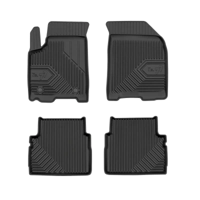 Imagen de FROGUM No. 77 77408968 Juego de alfombrillas suelo Caucho delante y detrás 4 negro Adaptado CHEVROLET: Aveo / Kalos Hatchback