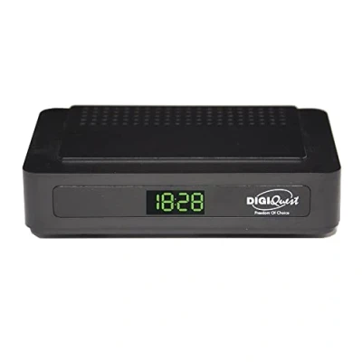 Imagen de Digiquest Decodificador digital Terrestre G23 Plus DVB T2 Mediaplayer con mando a distancia doble y 2 en 1, negro
