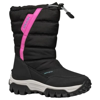 Imagen de Geox J Himalaya Girl B AB, Bota de Nieve, Black/Fuchsia, 31 EU
