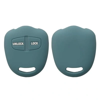 Imagen de kwmobile Funda Compatible con Mitsubishi Llave de Coche 2 Botones Carcasa Protectora Silicona para Case en Noche ártica