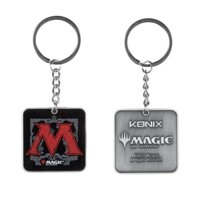 Imagen de Konix Magic The Gathering Llavero Motivo Logo M Negro y Rojo
