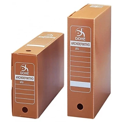 Imagen de DOHE Archivador Caja Anual Folio, Color marrón (9199)