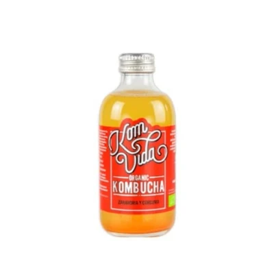 Imagen de Té kombucha. Komvida. Kit sabor Zanahoria y cúrcuma. 6 botellas de 750 ml. Envío en frío.
