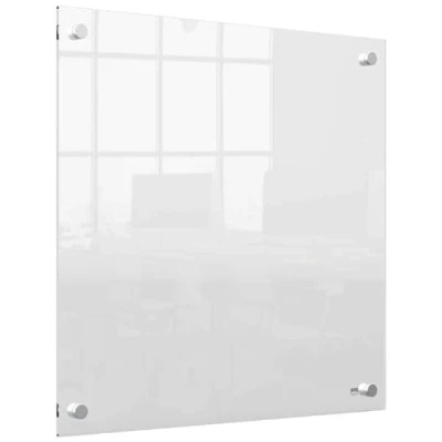 Imagen de Nobo Pizarra Blanca de Pared, Borrado en Seco, Tablero Notas Sin Marco, Oficina y Hogar, Incluye Rotulador, Transparente, 450 x mm, 1915620