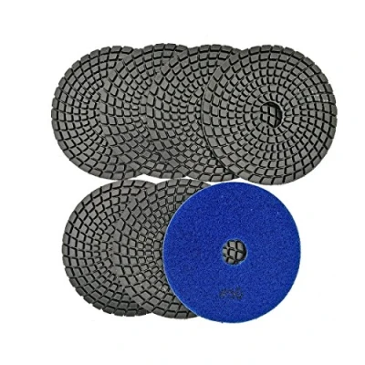 Imagen de DIATOOL Almohadillas de Pulido Diamante 7 piezas 4 pulgadas Grano 50 para Granito Marmol
