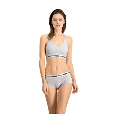 Imagen de Puma Mini Short, Gris (Grey/Grey), XL (Pack de 2) para Mujer
