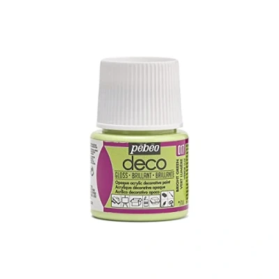Imagen de Pebeo Pintura acrílica multisoporte Color opaco Acabado brillante verde claro 45ml