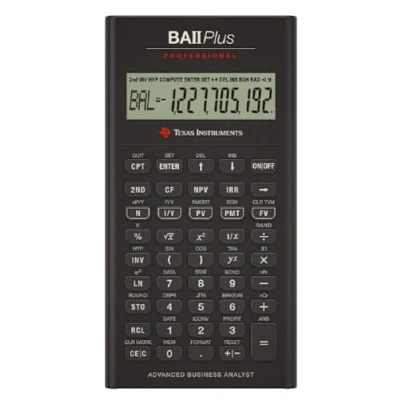 Imagen de Texas Instruments BA II Plus Professional Calculadora financiera, Color Negro