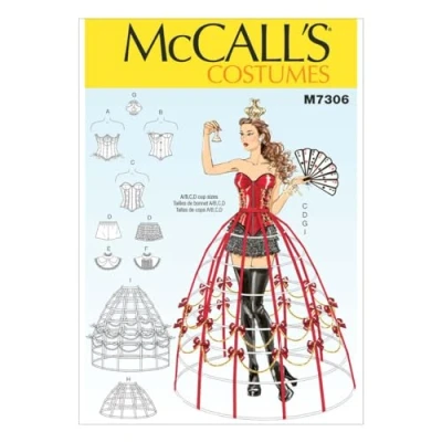 Imagen de MCCALL &#039;s Patterns 7306 E5 para Disfraces Tallas 14 22 patrón de Costura, Multicolor