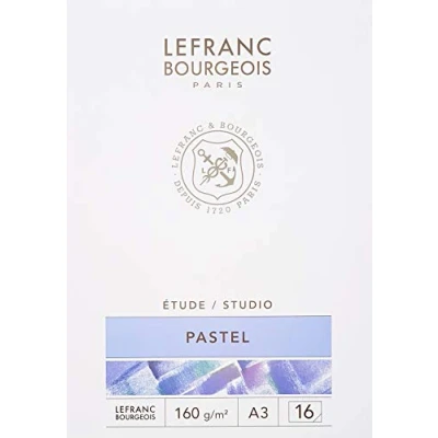 Imagen de Lefranc Bourgeois Bloc de Pintura Pastel, Papel, Blanco, A3 16 Blatt im Pastellmalblock,