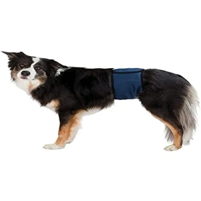 Imagen de Trixie Banda Abdomen Perros Macho,SM,3745cm,Azul Oscuro