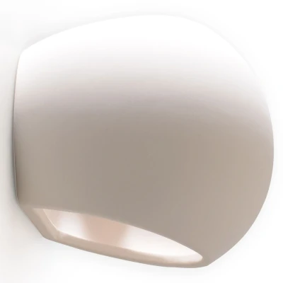 Imagen de SOLLUX lighting Lámpara De Pared Cerámica Globe Diseño Moderno Altamente Versátil Bombilla Reemplazable E27, 1 x 60 W Blanco, 18 11 14,5 cm