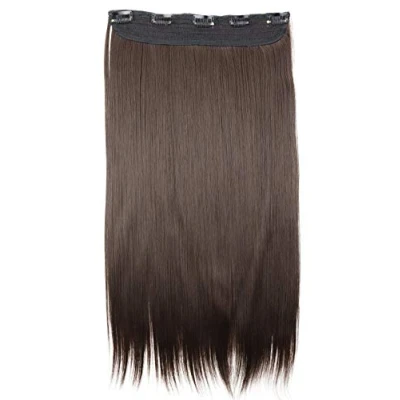 Imagen de CAISHA 60cm Clip in Extensions Extensión De Cabello Postizo Liso Morena C70