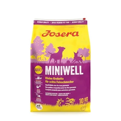 Imagen de Josera Miniwell, 1 x 10 kg, Comida para Perros Razas pequeñas, fórmula extracompatible con Aves de Corral, alimento seco Adultos, Unidad