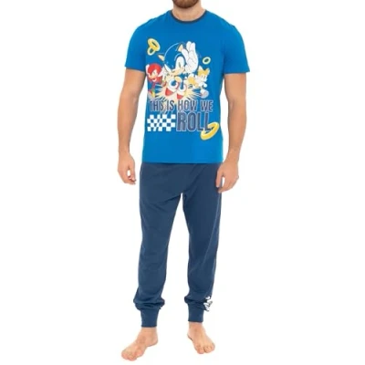 Imagen de Pijama Sonic Hombre Invierno Azul XL