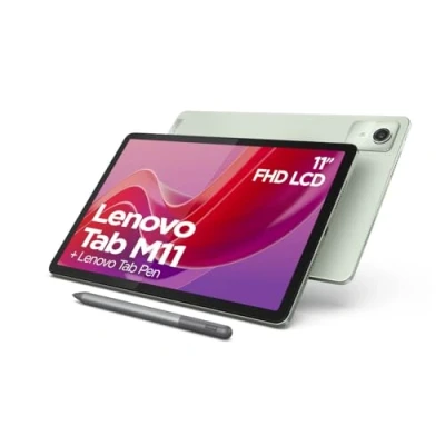 Imagen de Lenovo Tableta Tab M11, Pantalla táctil WUXGA de 11 Pulgadas, MediaTek Helio G88, 4 GB RAM, 128 eMMC 5.1, Android 13, Verde, Incluye lápiz Pen
