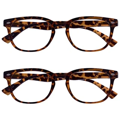 Imagen de UV Reader Marrón Carey Gafas De Lectura Valor Pack 2 Estilo Diseñador Hombres Mujeres UVR2PK014 +2,00