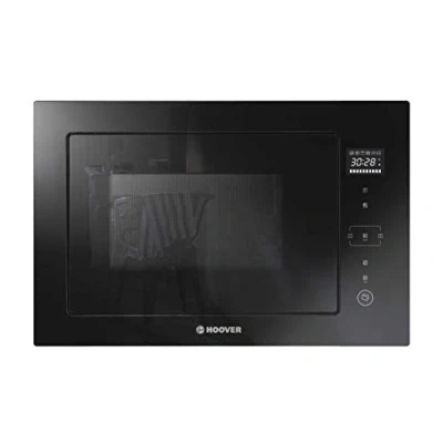 Imagen de Hoover H MICROWAVE 500 HMBG25/1GDFB, Microondas integrable con grill, 25L, Digital, Sin marco, 5 niveles potencia, 6 programas automáticos, Plato giratorio 31,5cm, Quick Start, 900W/1000W, Negro