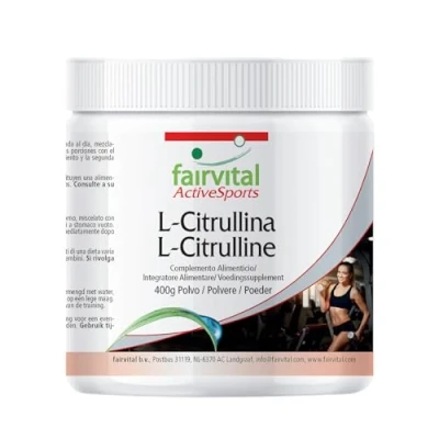 Imagen de Fairvital L Citrulina Malato en Polvo Dosis elevada 100% Pura y sin aditivos 400g Calidad Alemana