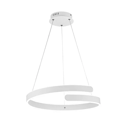 Imagen de Reality, Colgante, Parma incl. 1 x LED,SMD,37,0 Watt,4000K,4500 Lm. Cuerpo: Metal, estera blanca Ø:50,0cm, A:150,0cm Regulable mediante interruptor,IP20,4000K,Regulable en altura