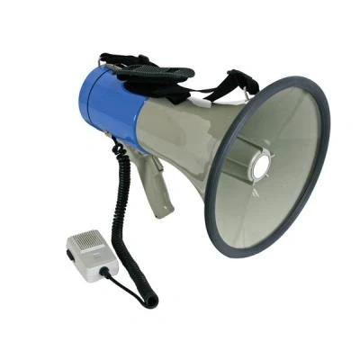 Imagen de Velleman Megáfono con Correa para el Hombro, 25 W, 500 m, Sirena, función Vocal, Silbato, micrófono Deportivo