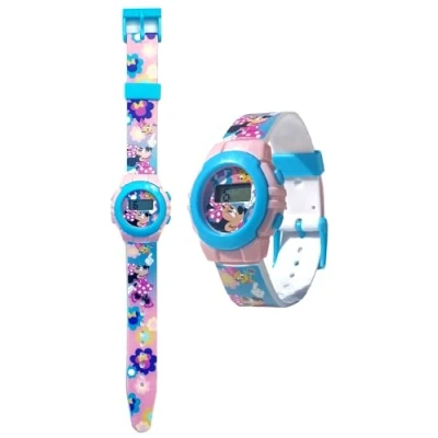 Imagen de CARTOON Reloj de pulsera digital para niños en caja moldeada, Minnie 1, Correa