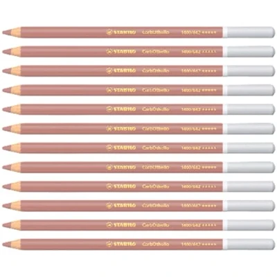 Imagen de Lápiz de Color tiza pastel STABILO CarbOthello Caja con 12 unidades violeta claro