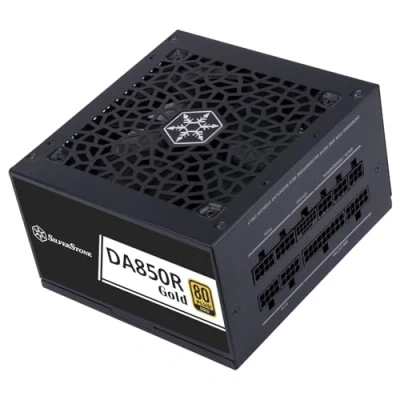 Imagen de SilverStone Technology DA850R Gold, ATX Totalmente Modular 80 Plus Gold 850W 3,0 y PCIe 5,0, SST GMA