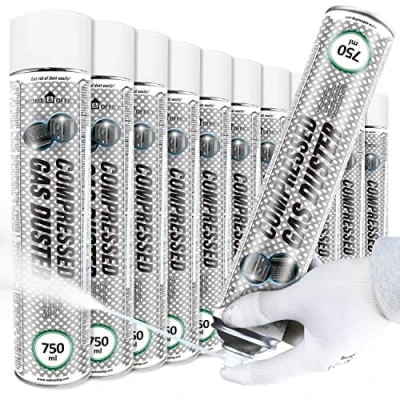 Imagen de AABCOOLING Home&amp;Office Frío Spray Compressed Gas Duster 11x750ml Cold Spray, Coche y moto, Cuidado del motor, Enfriado Directo Hasta 50C, Efecto