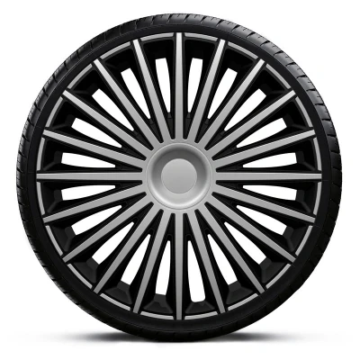 Imagen de AutoStyle PP 5466SB Tapacubos 16Pulgada negro/plata