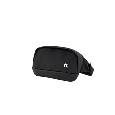 Imagen de Carlett Riñonera Neo Impermeable y Compacta Diseño Unisex en Color Negro Ideal para Hombre Mujer Pequeña Funcional Uso Diario
