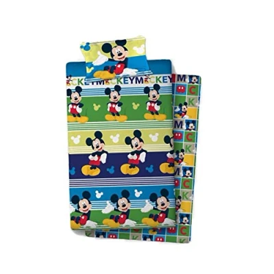 Imagen de new import licencias Mickey Mouse. Referencia NI Juegos de sábanas y Fundas Almohada Alfileres para faldón Cama Textiles del hogar Unisex Adulto, Algodón, Multicolor, 90cm