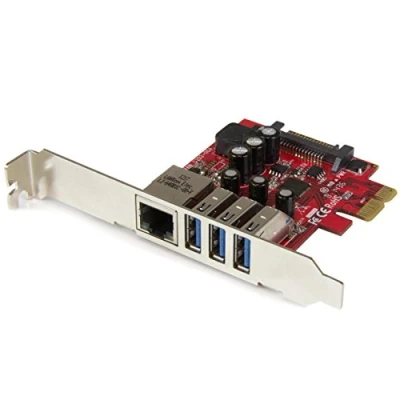 Imagen de StarTech.com PEXUSB3S3GE Tarjeta de Red (USB 3.0, 3 Puertos)