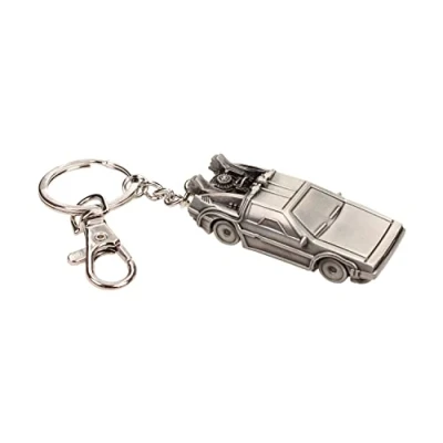 Imagen de SD TOYS Llavero Coche Delorean Regreso al Futuro en Metal 3D, 6 x 2,5 1,5 cm