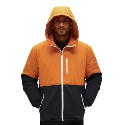 Imagen de MAGIC SELECT Chaqueta Acolchada para Hombre. Abrigo de Plumas con Capucha Otoño Invierno. Calido e Impermeable.
