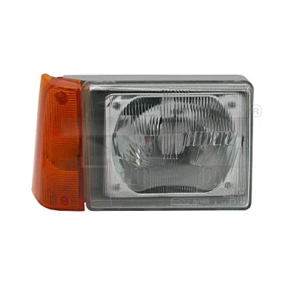 Imagen de TYC 20 6084 25 2 Faros izquierda R2 (Bilux), H4 amarillo para circulación por la derecha sin electromotor FIAT: Panda I Hatchback