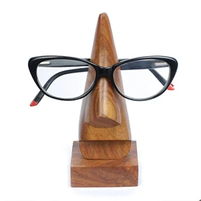 Imagen de Zap Impex Soporte de Madera para Gafas, marrón, M