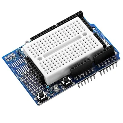Imagen de AZDelivery Prototyping Shield + Placa de Pruebas Mini Breadboard Compatible con Arduino E Book Incluido!