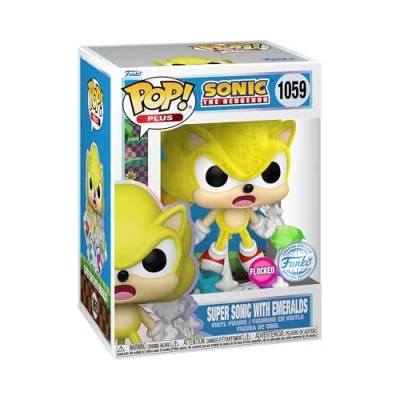 Imagen de Funko Pop! Plus: Sonic Super with Emeralds The Hedgehog Exclusiva Amazon Figura de Vinilo Coleccionable Idea Regalo Mercancia Oficial Juguetes para Niños y Adultos