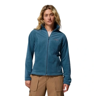 Imagen de Columbia Benton Springs Chaqueta de Forro Polar con Cremallera Completa para Mujer, Color Azul Claro (Everblue), Talla XXL