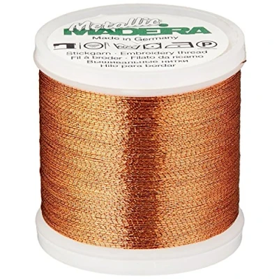 Imagen de Madeira 9842 05 Metallic Nylon/Polyester Embroidery Thread, 40wt/220 yd, Copper