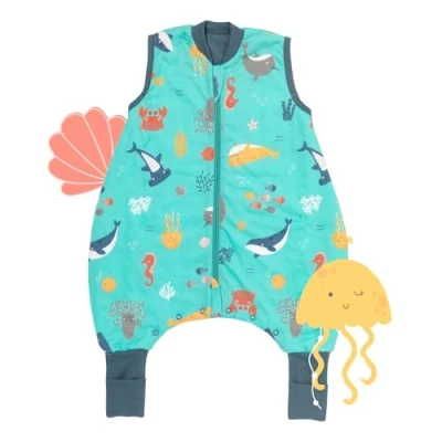 Imagen de Slumbersac Saco de dormir bebe con pies para el verano 60 cm Animales marinos 1.0 Tog piernas tamaño del cuerpo 70