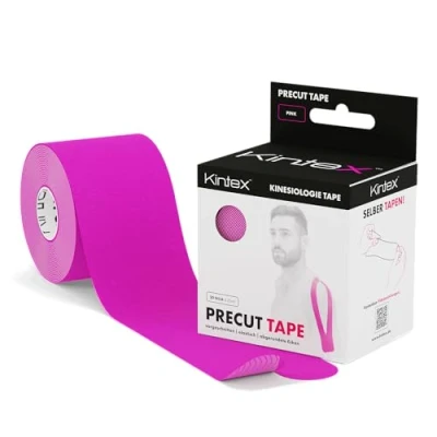 Imagen de KINTEX Cinta Kinesiologica 20 Tiras de Kinesiotape Resistente al Agua y a la Piel, 25cmx5cm, para Deporte, Cintas Elásticas Fisioterapia Venda Elástica Adhesiva (Rosa)