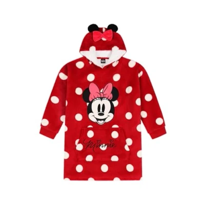 Imagen de Minnie Mouse Sudadera con capucha de forro polar lujo a juego para mujeres y niñas, rosso, 4 7 Years Plus