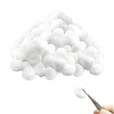 Imagen de 300 bolas de algodón, algodón desengrasantes, absorbentes, blancas, que se pueden utilizar para desmaquillarse