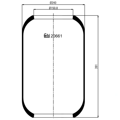 Imagen de FEBI BILSTEIN 20661 Fuelle, suspensión neumática
