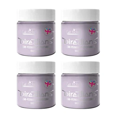 Imagen de 4 x La Riche Directions Semi Permanent Hair Color Bote de 100 ml (White Toner)