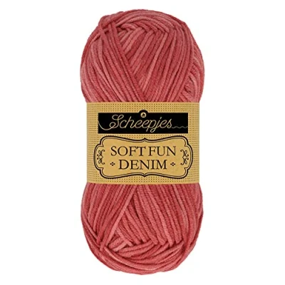 Imagen de Scheepjes Mezclilla Softfun Denim Yarn, Algodón Acrílico, 514, 1x50g